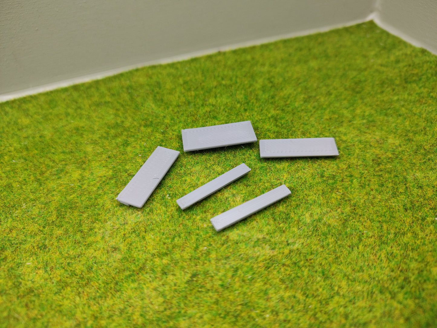 Bahnübergang für Spur Z - 19 x 30 mm - grau