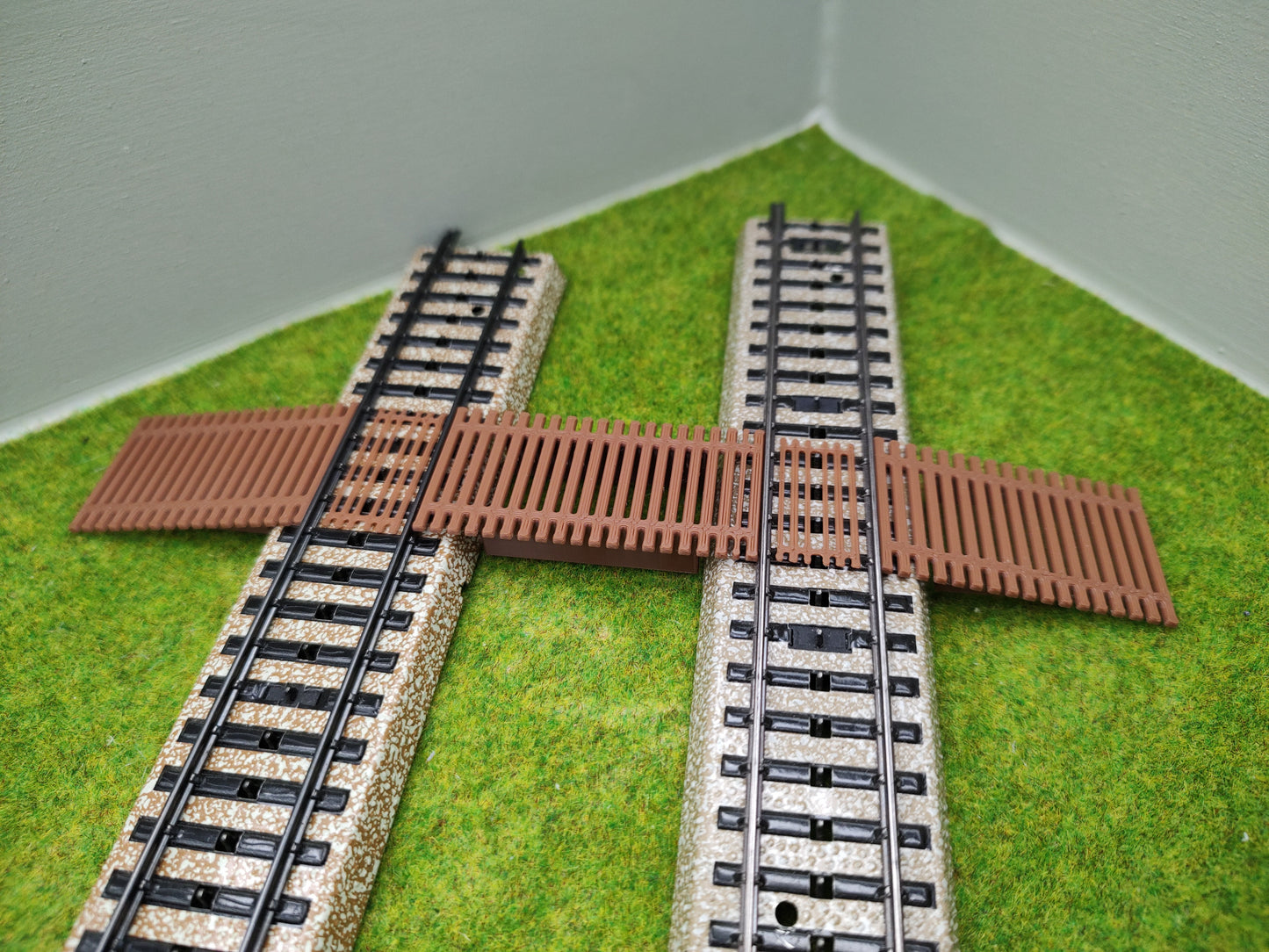 H0 Bahnübergang für das Märklin M-Gleis-58x30mm