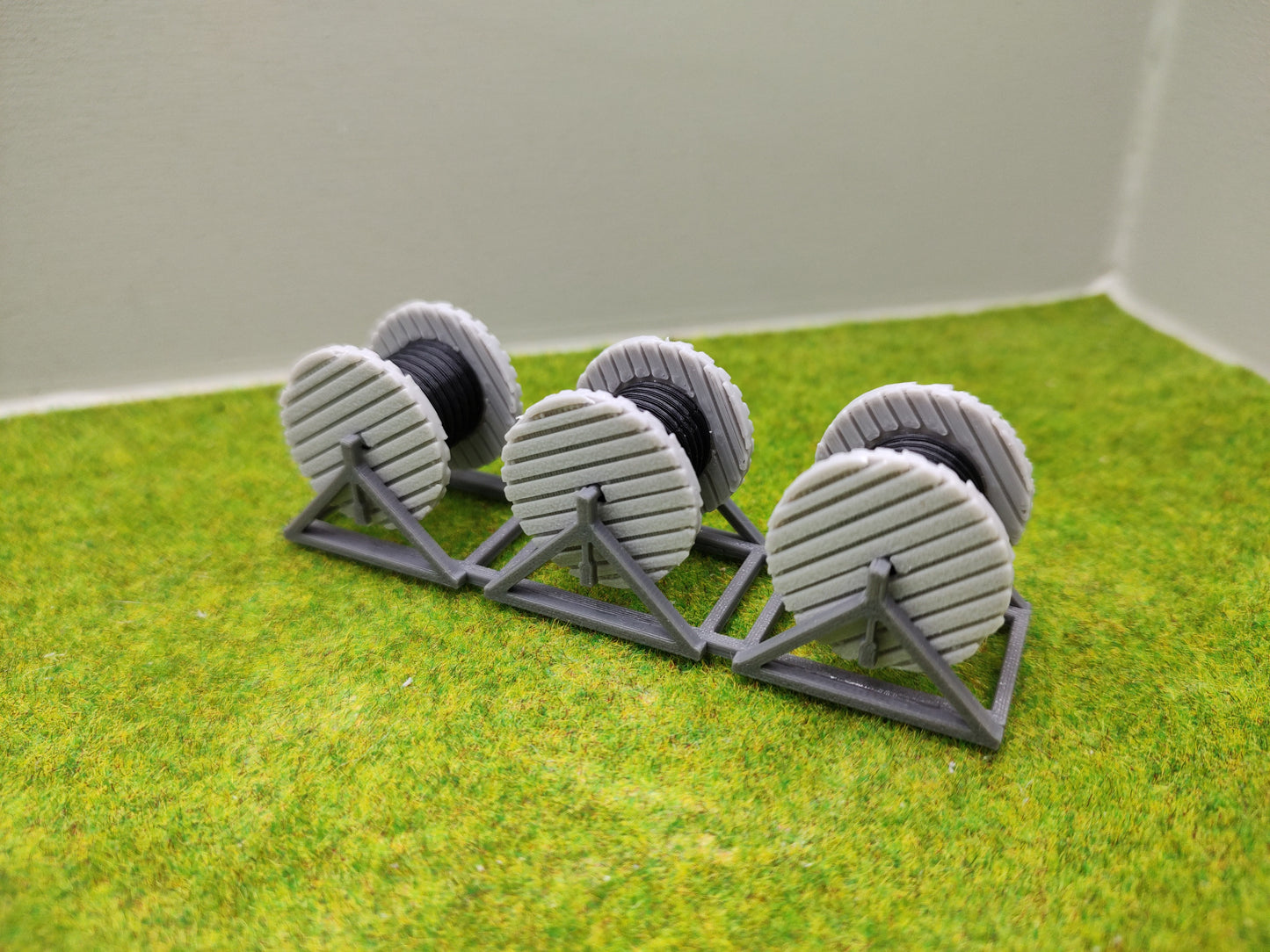 H0 Ladegut - Kabeltrommeln für Schwerlastwagons und Flachwagen