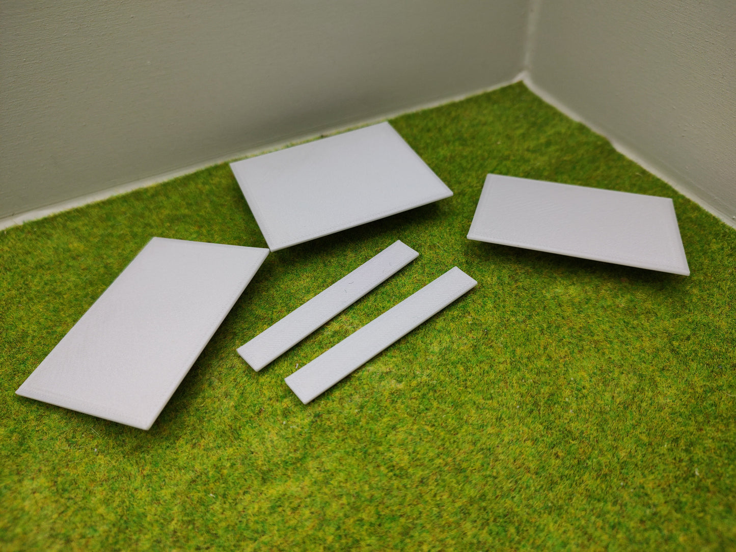 H0 Bahnübergang für Piko A Gleis mit Gleisbett -58x70mm