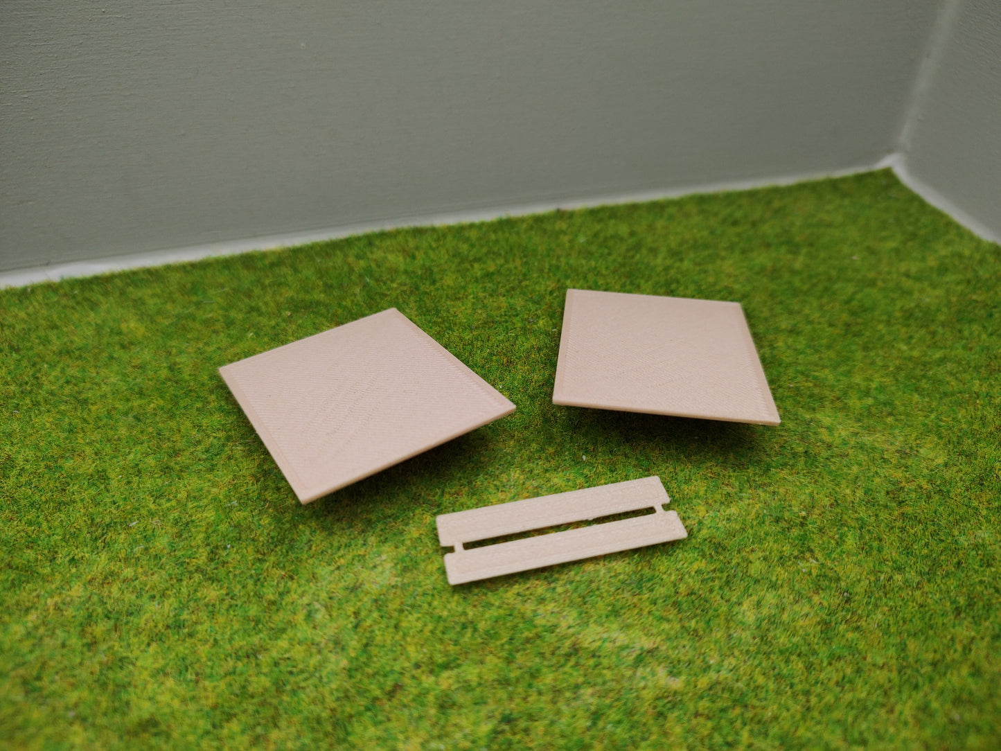 H0 Bahnübergang für Märklin C-Gleis-50x40mm - Holzoptik