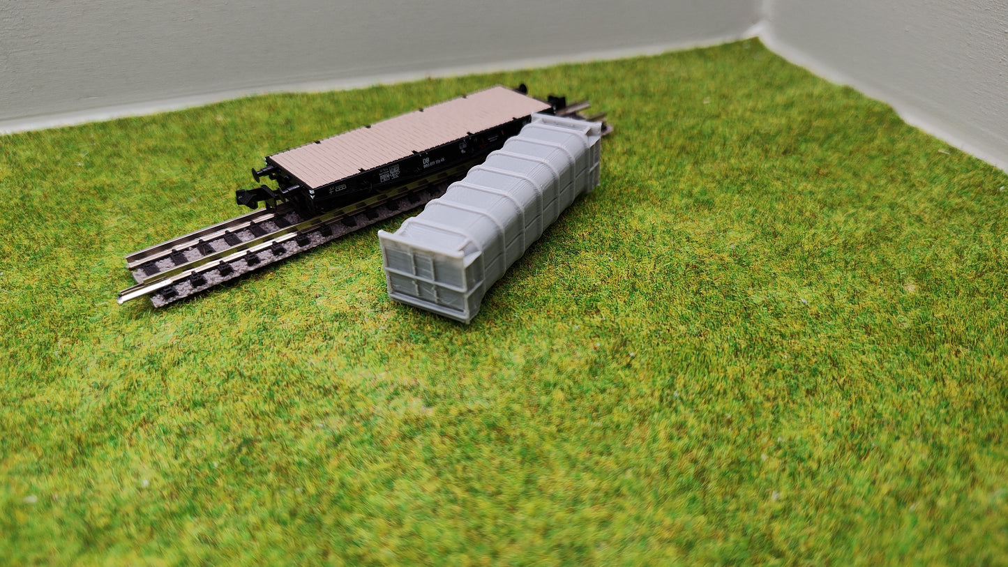 Ladegut Spur N - Pressmüllcontainer für Schwerlastwagons und Containerwagen