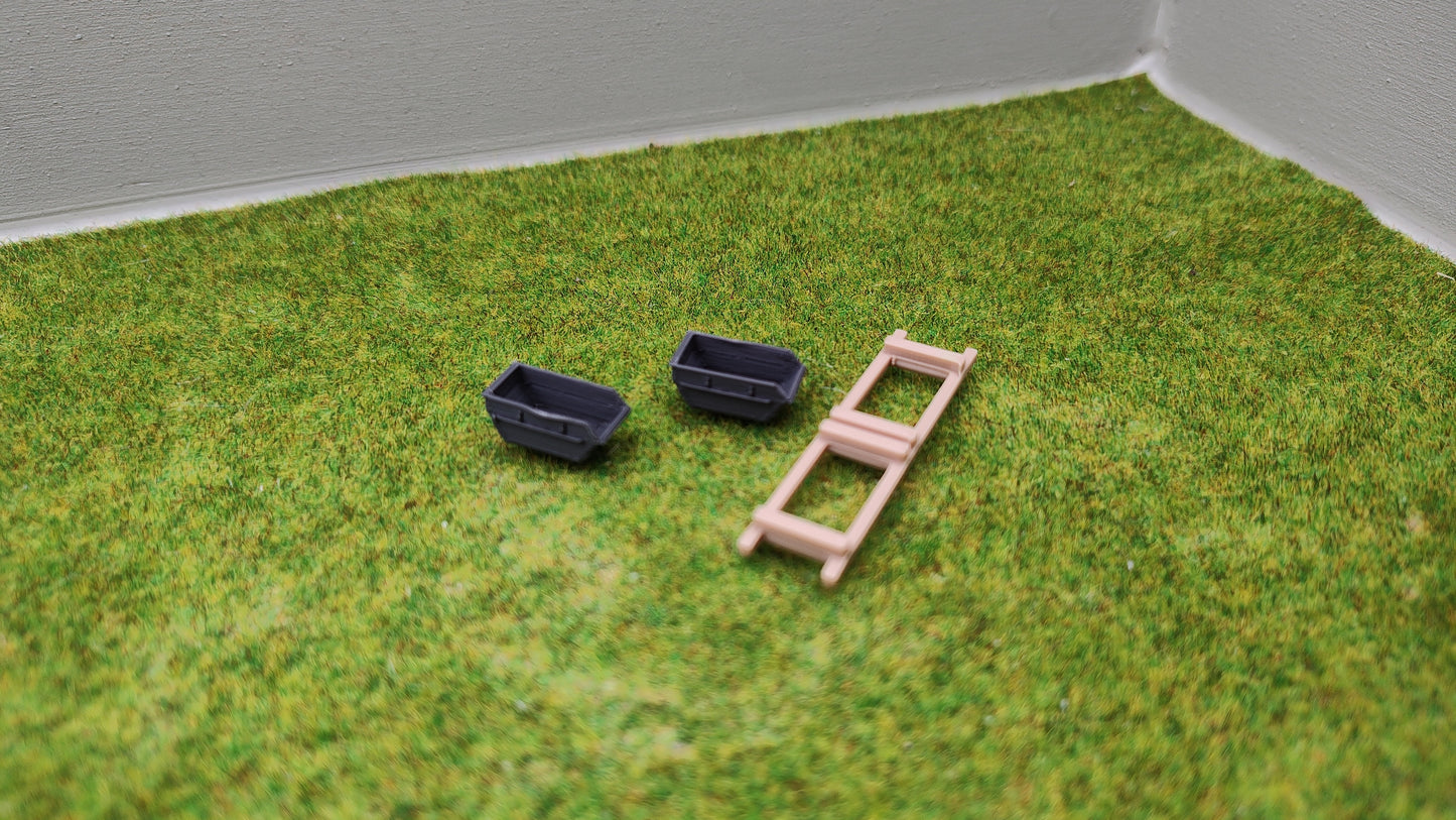 Zubehör Spur Z - Ladegut Muldencontainer auf Palette