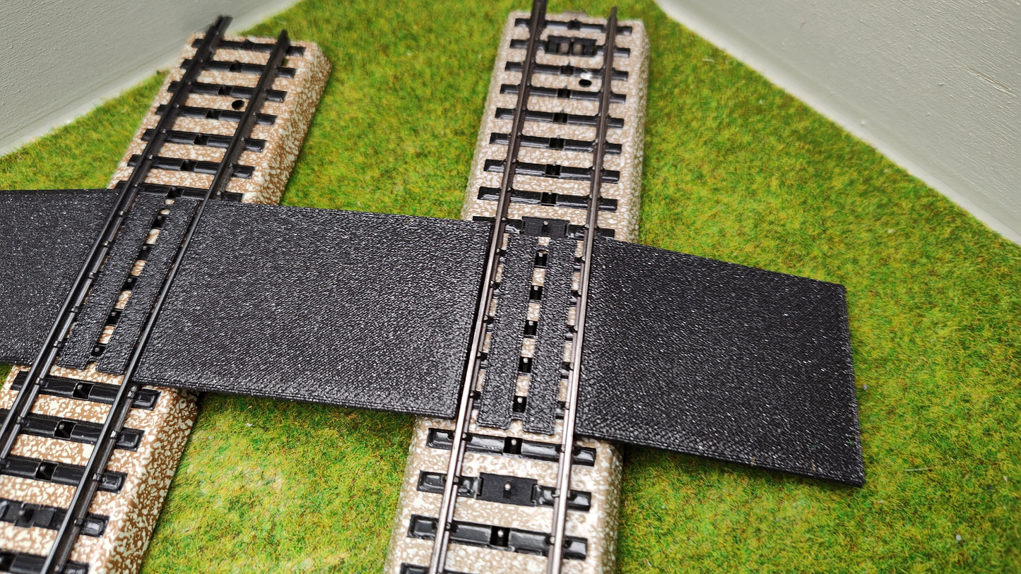 Bahnübergang H0 für Märklin M-Gleis-58x40mm - schwarz