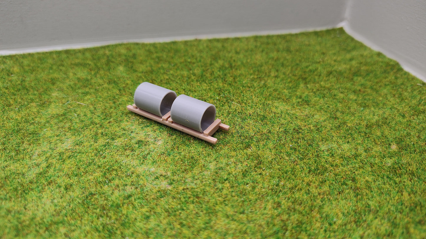 Ladegut Spur Z - Betonrohren auf einer Palette