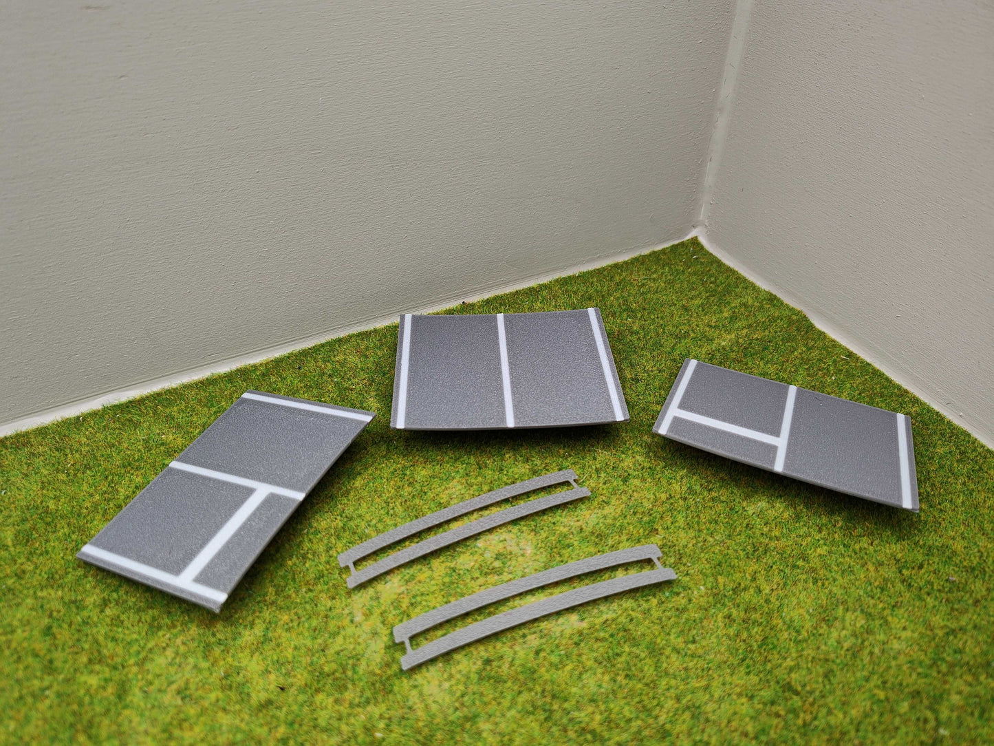 H0 Bahnübergang für Märklin C-Gleis-58x70 mit Straßenmarkierung