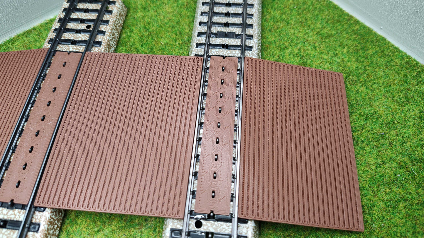 Bahnübergang H0 für Märklin M-Gleis-58x75mm - braun
