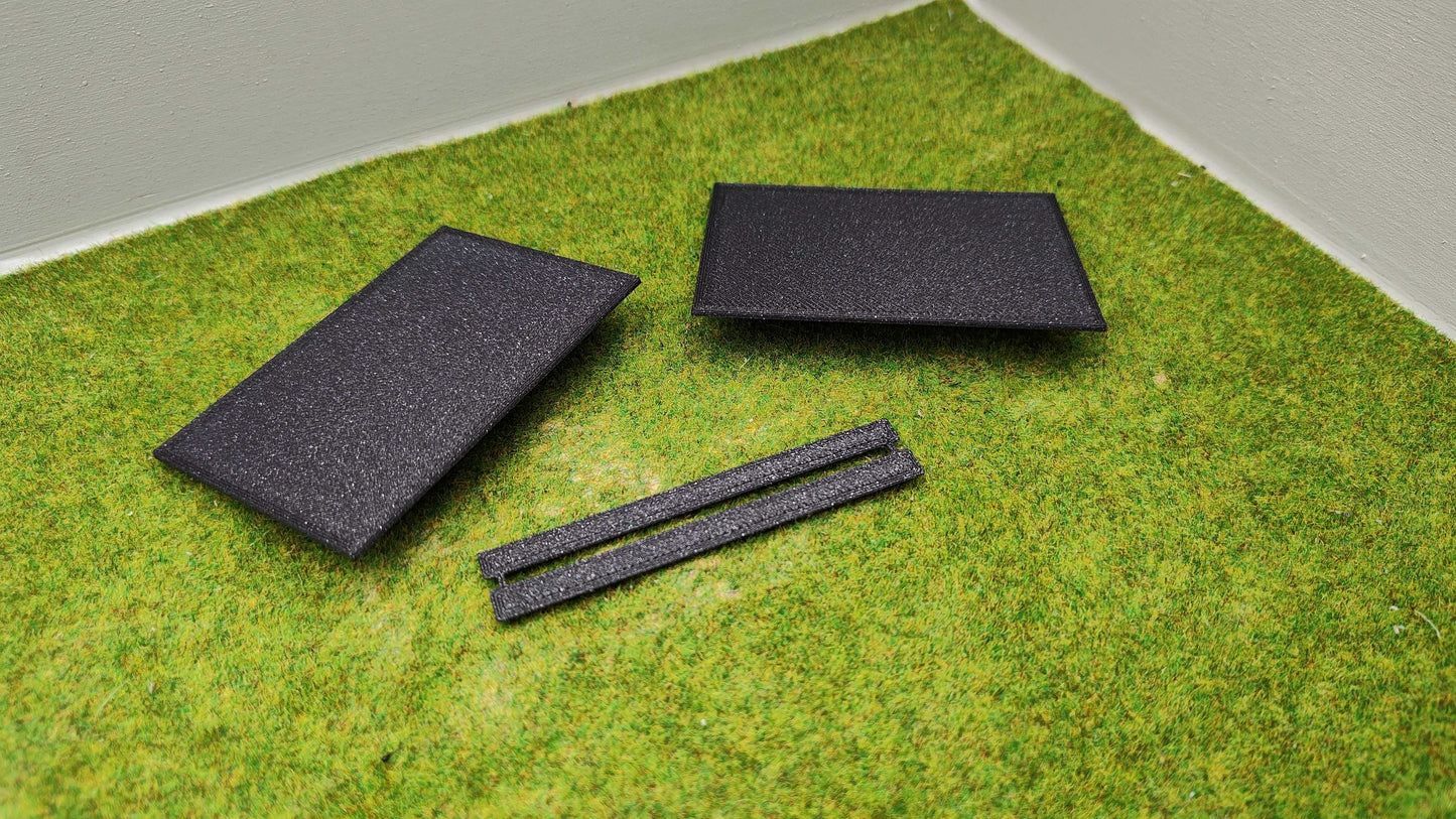 Bahnübergang H0 für Märklin C-Gleis-50x70mm - schwarz