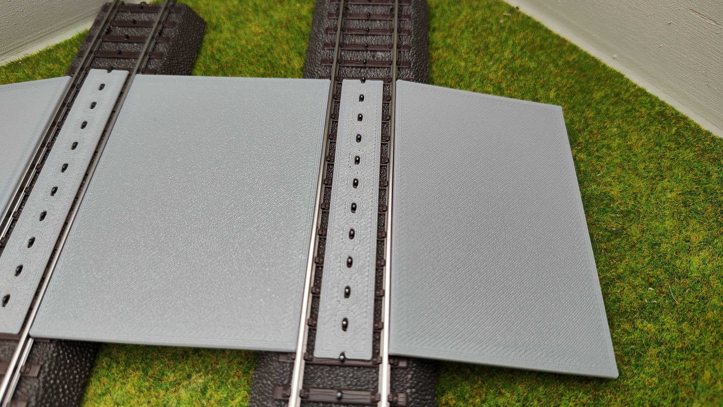 H0 Bahnübergang für Märklin C-Gleis - Zweigleisig - 58x80mm