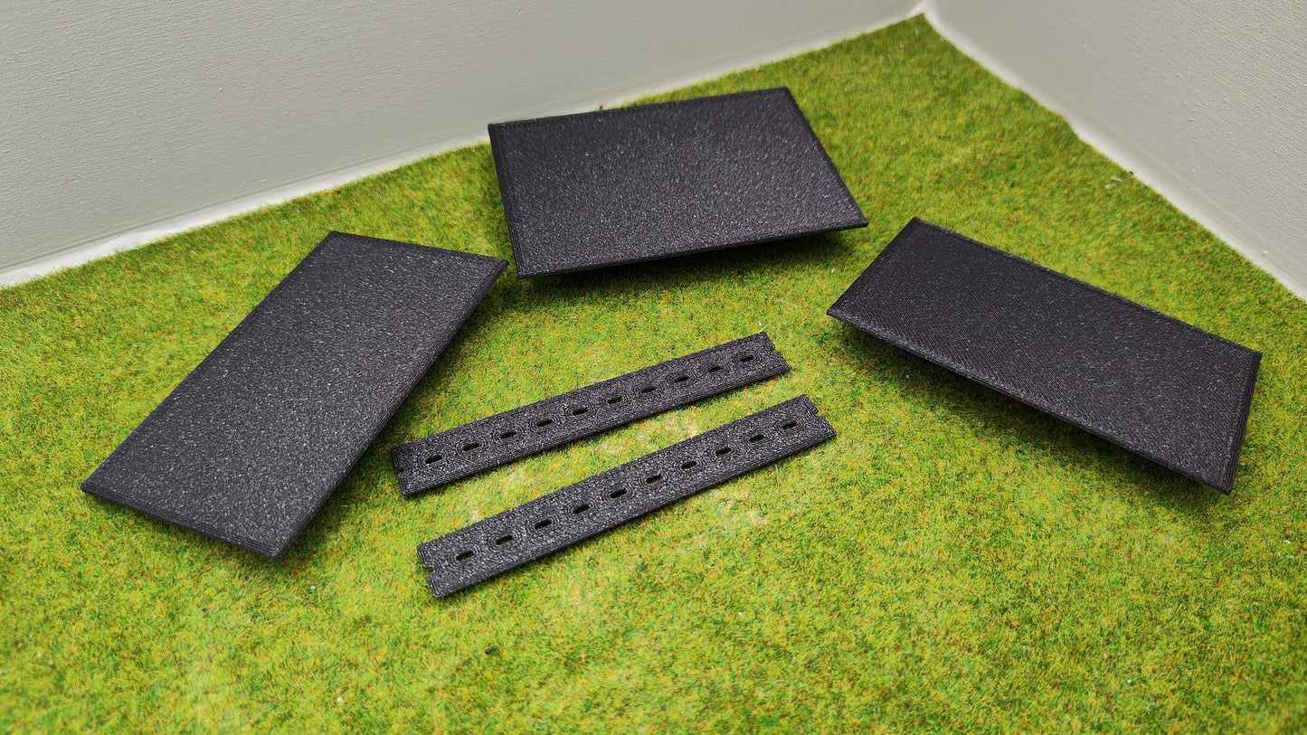 Bahnübergang H0 für Märklin C-Gleis - Zweigleisig - 58x80mm