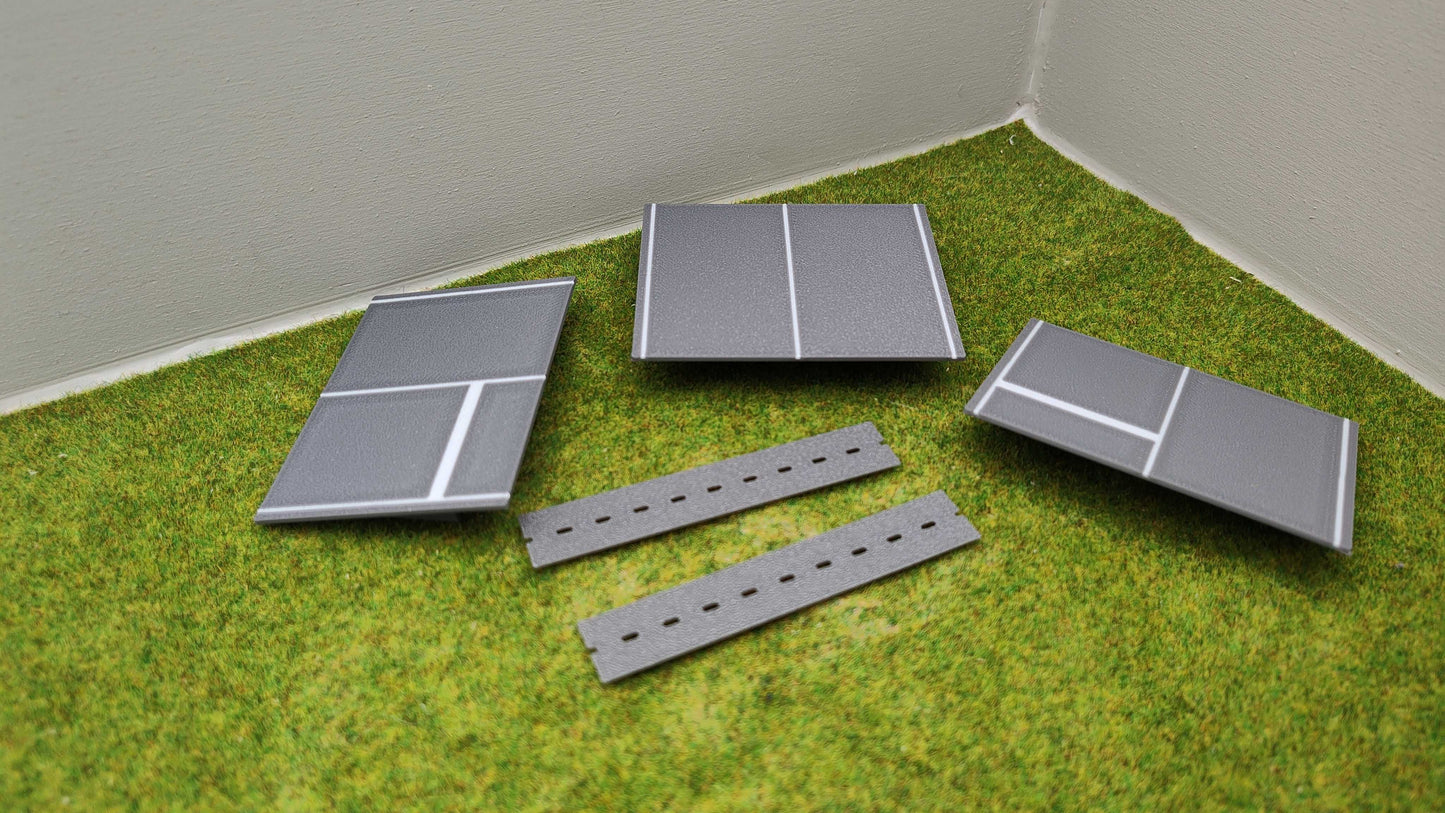 H0 Bahnübergang für Märklin M-Gleis-58x70mm mit Straßenmarkierung