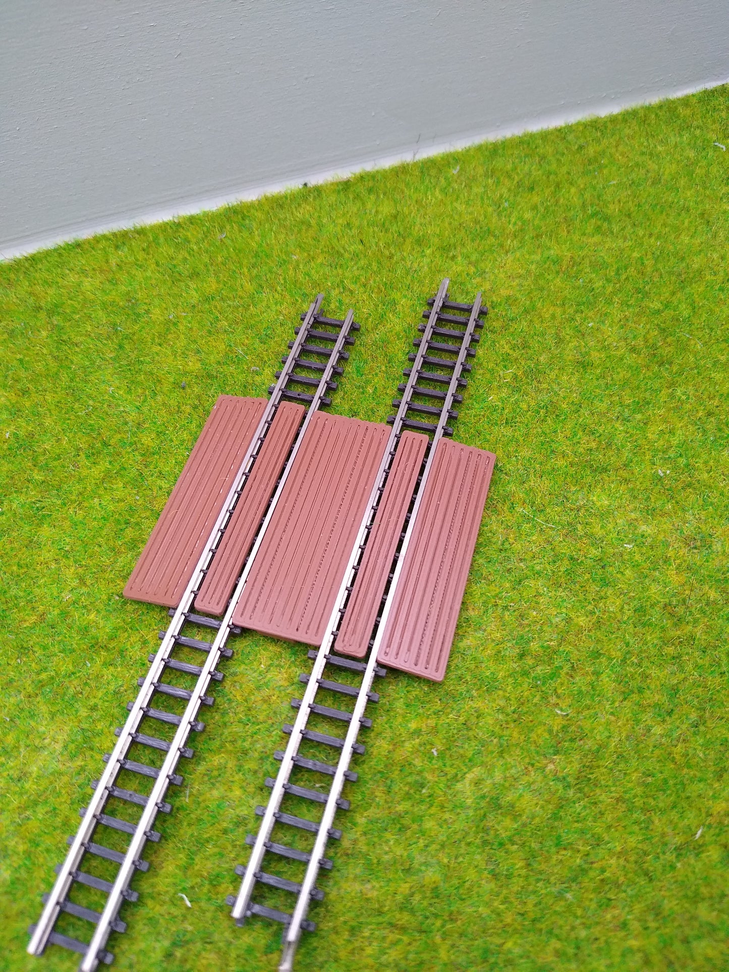 Bahnübergang für Spur Z - 14 x 40 mm - braun