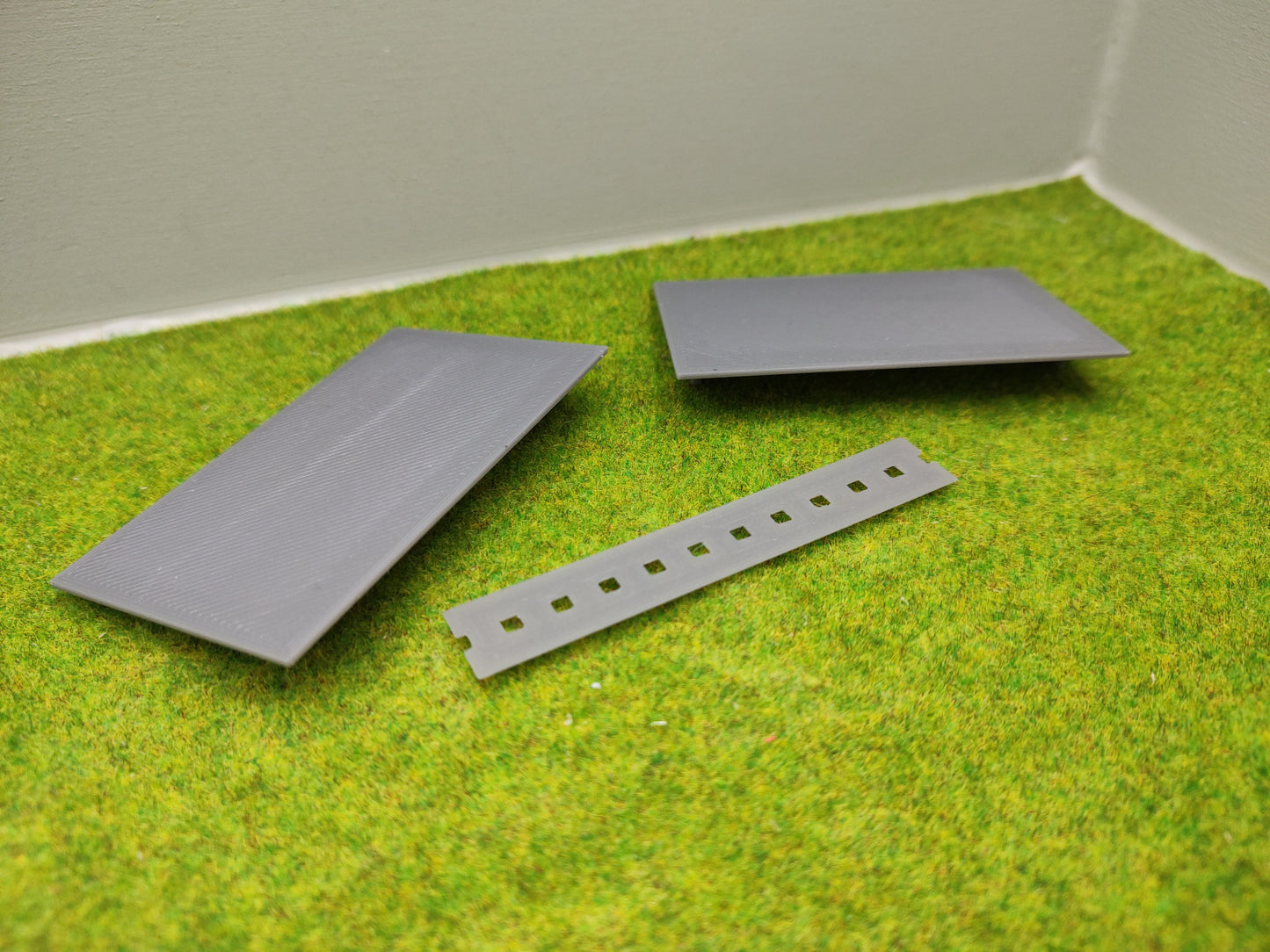 Bahnübergang für Märklin C-Gleis-50x80mm - grau