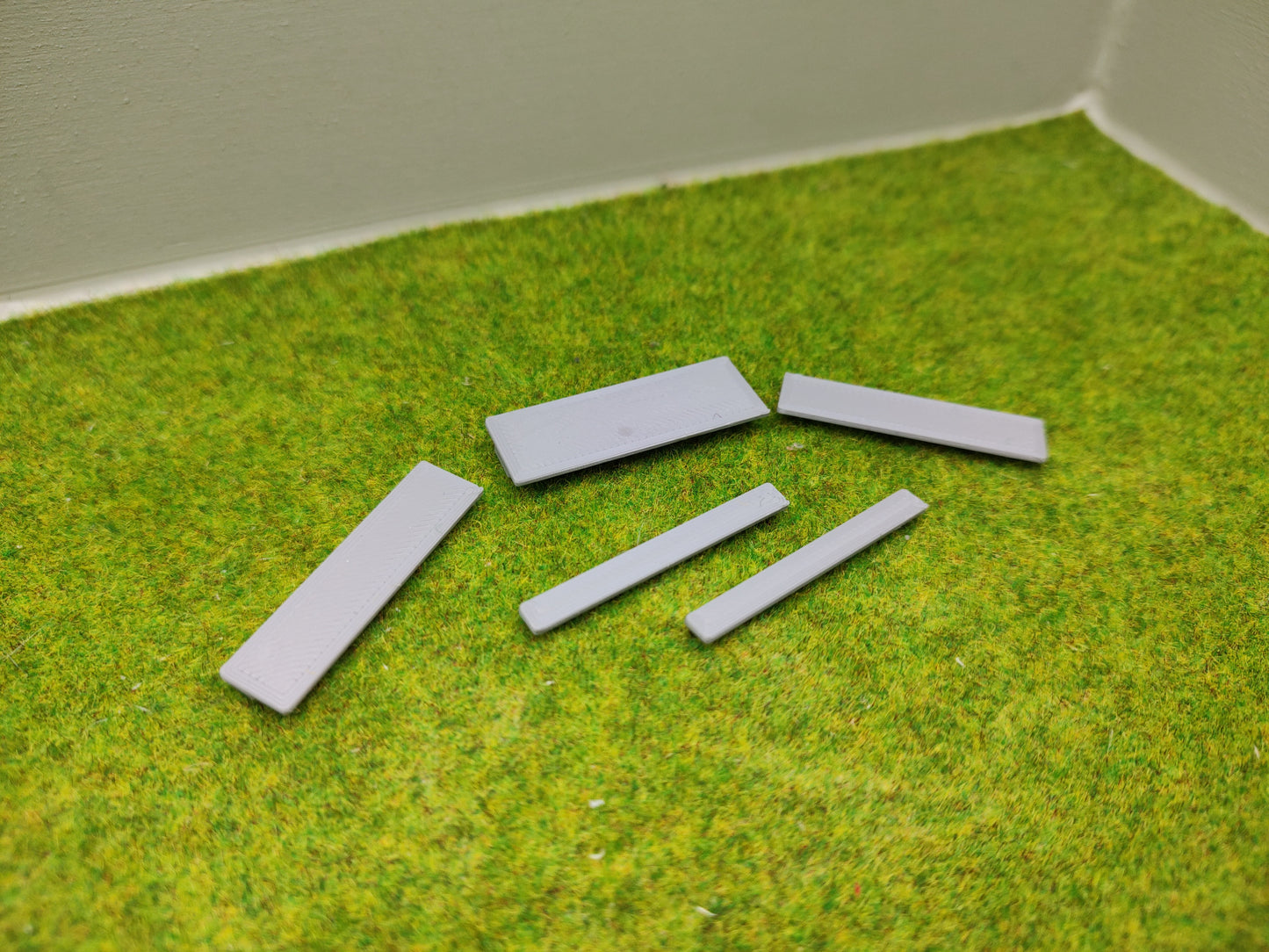 Bahnübergang für Spur Z - 14 x 40 mm - grau