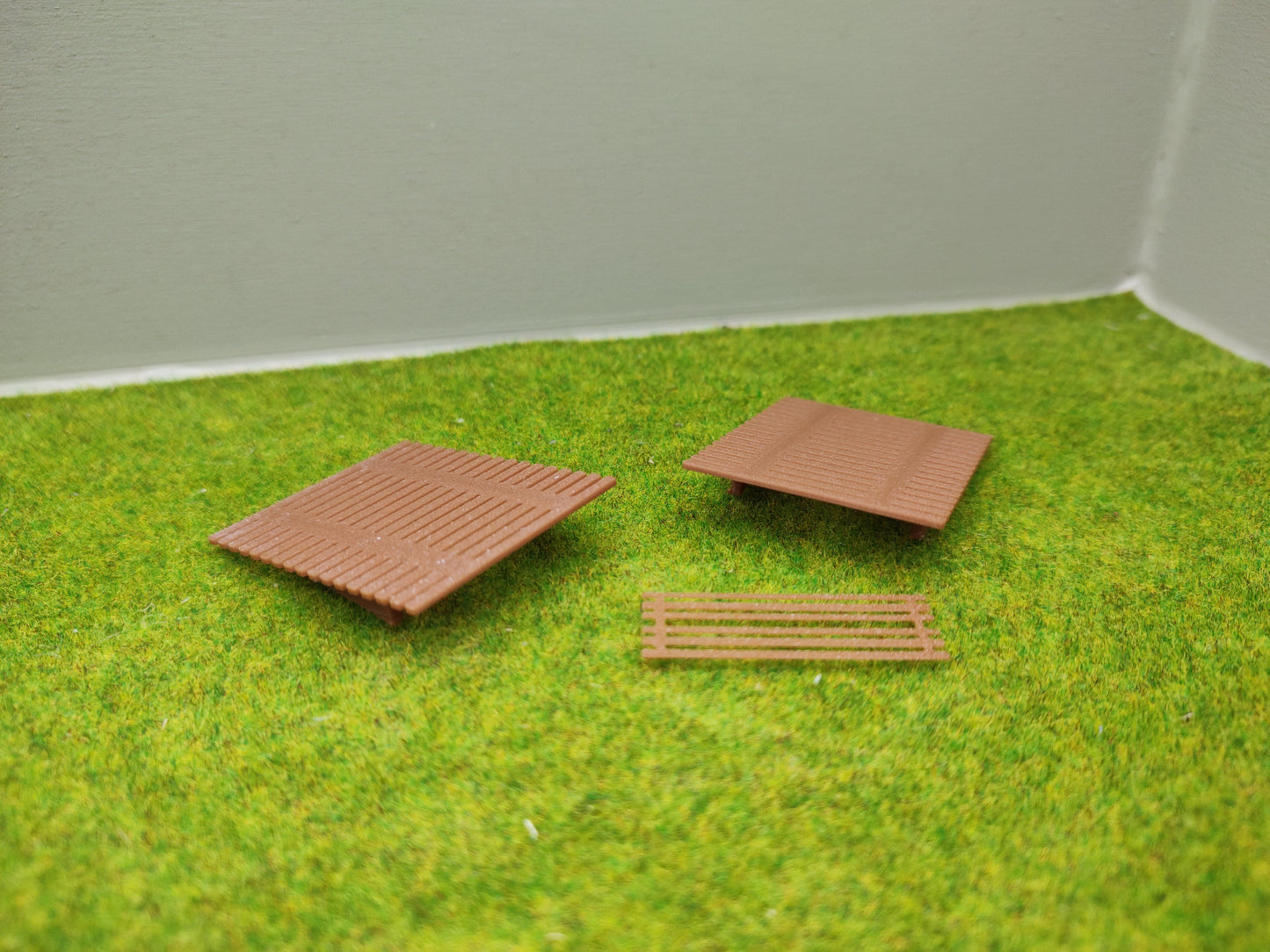 Bahnübergang H0 für Märklin C-Gleis-50x40mm - braun