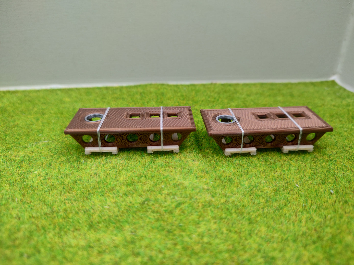 Ladegut H0, Maschinenträger für Schwerlast- / und Rungenwagons, 2er Set