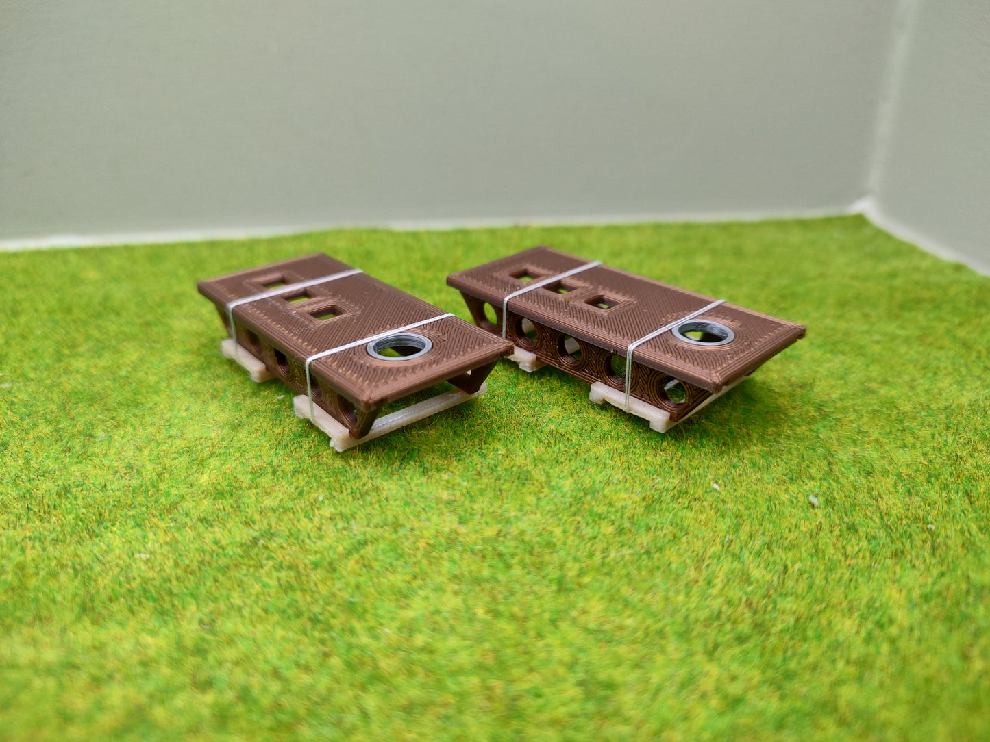Ladegut H0, Maschinenträger für Schwerlast- / und Rungenwagons, 2er Set