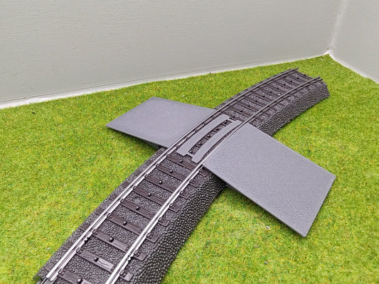 Bahnübergang H0 für Märklin C-Gleis-50x40mm - grau