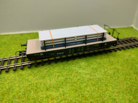 Ladegut H0 - Betonplatten auf Palette für Schwerlast- und Flachwagen