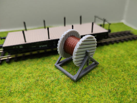 Ladegut H0 - Kabeltrommel für Schwerlastwagons und Flachwagen