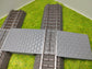 H0 Bahnübergang für das Märklin C-Gleis-58x40mm - grau