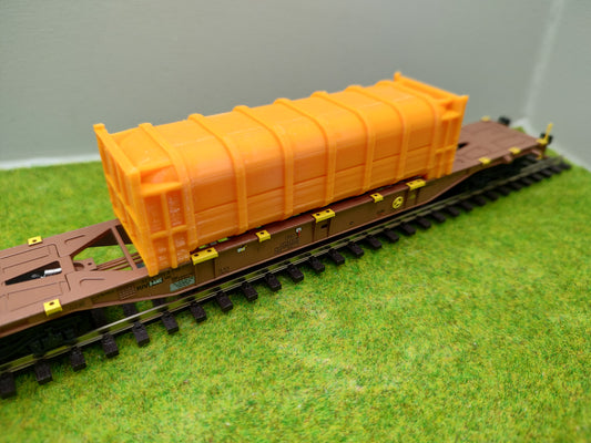 H0 Ladegut - Pressmüllcontainer für Schwerlastwagons und Containerwagen