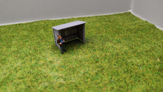 H0 Zubehör - Bushaltestelle für Neben- und Hauptstrecken