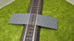 Bahnübergang H0 für Märklin C-Gleis-50x30mm - grau
