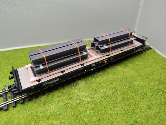 Ladegut H0 - H-Träger auf Palette für Schwerlastwagons