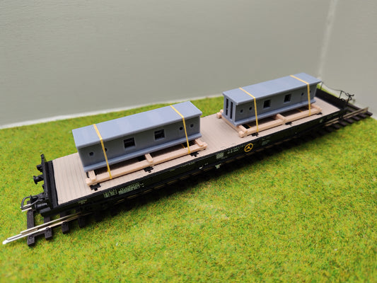 Ladegut H0 - Set -  Hallenträger auf Palette für Schwerlast- und Rungenwagons