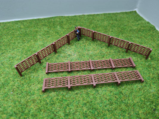 H0 Zubehör - Holzzaun - 4 Stück