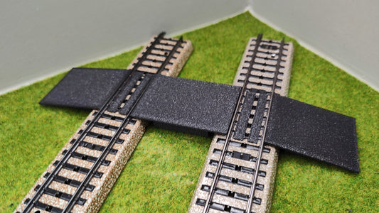Bahnübergang H0 für Märklin M-Gleis-58x40mm - schwarz