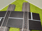 H0 Bahnübergang für Märklin C-Gleis-58x70mm mit Straßenmarkierung