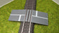 H0 Bahnübergang für Märklin C-Gleis-50x40mm mit Straßenmarkierung