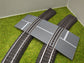 H0 Bahnübergang für Märklin C-Gleis-58x70 mit Straßenmarkierung gebogen