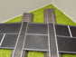 H0 Bahnübergang für Märklin C-Gleis-58x80mm mit Straßenmarkierung