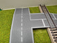 H0 Bahnübergang für Märklin M-Gleis-122x66mm Kreuzung mit Straßenmarkierung