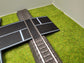 H0 Bahnübergang - Märklin C-Gleis-122x66mm Kreuzung mit Straßenmarkierung