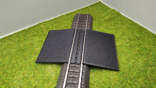 Bahnübergang H0 für Märklin C-Gleis-50x70mm - schwarz