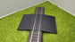 Bahnübergang H0 für Märklin C-Gleis-50x70mm - schwarz