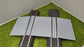 H0 Bahnübergang für Märklin C-Gleis - Zweigleisig - 58x80mm
