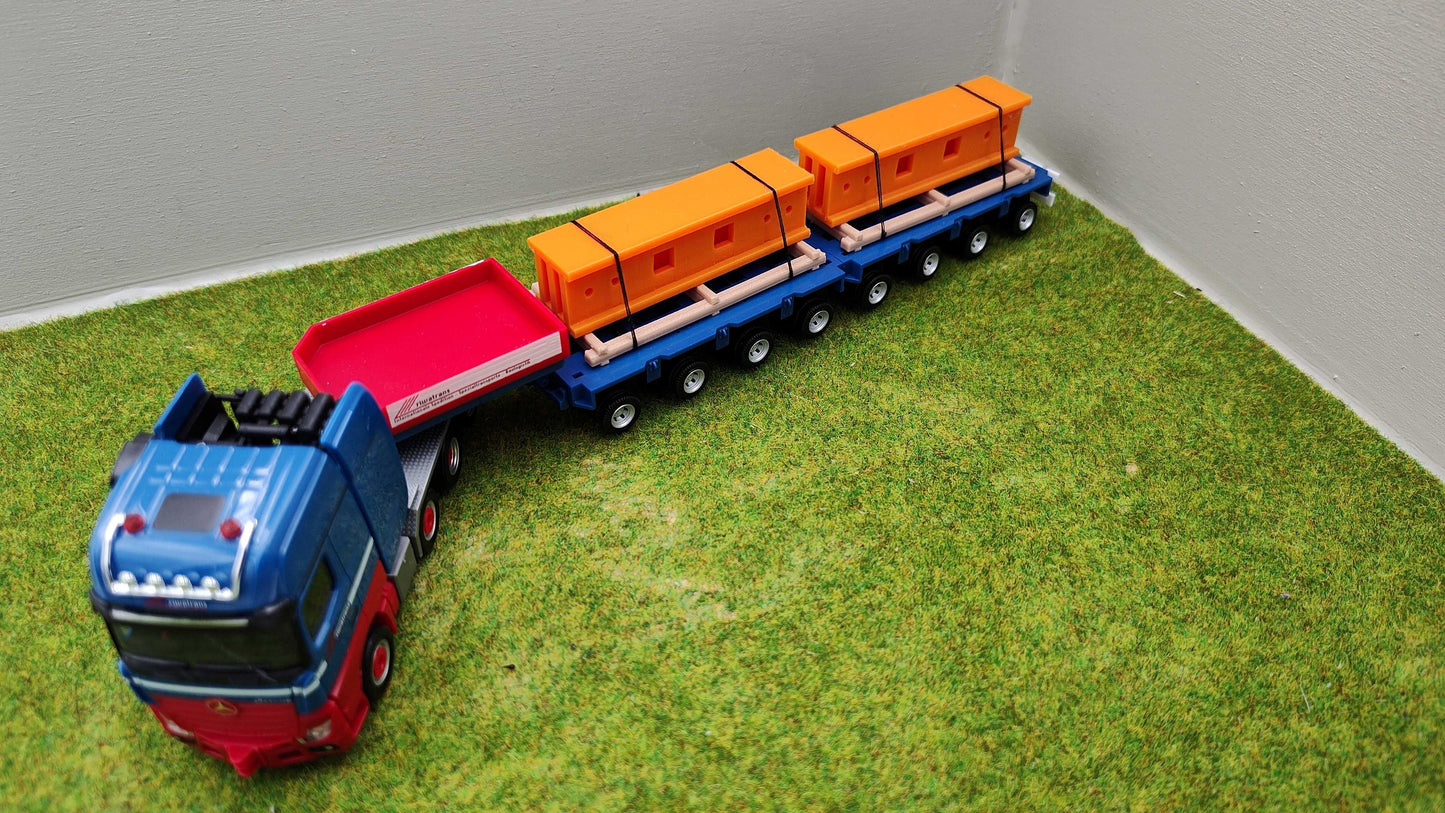 H0 Ladegut - Set -  Hallenträger auf Palette für Schwerlast- und Rungenwagons