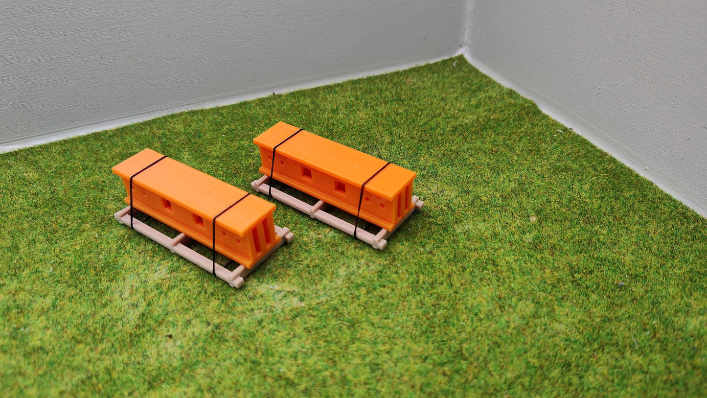 H0 Ladegut - Set -  Hallenträger auf Palette für Schwerlast- und Rungenwagons