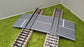 H0 Bahnübergang für Märklin M-Gleis-58x70mm mit Straßenmarkierung