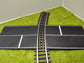 H0 Bahnübergang für das gebogene Märklin K-Gleis-P 100x70mm - mit Straßenmarkierung