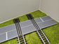 Bahnübergang H0 für Märklin K-Gleis- P 58x100x70 mit Straßenmarkierung