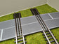 Bahnübergang H0 für Märklin K-Gleis- P 58x100x70 mit Straßenmarkierung