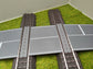 H0 Bahnübergang für das Märklin C-Gleis- P 58x100x70 mit Straßenmarkierung