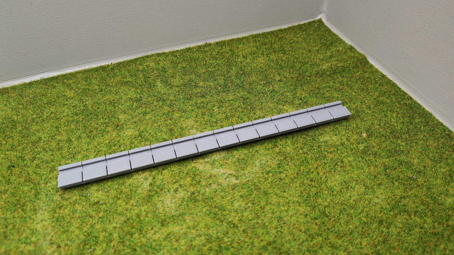 H0 Zubehör - Bahnsteigkanten - Höhe konfigurierbar - H0 1:87