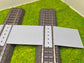 H0 Bahnübergang für das Märklin C-Gleis - Zweigleisig - 58x40mm - grau